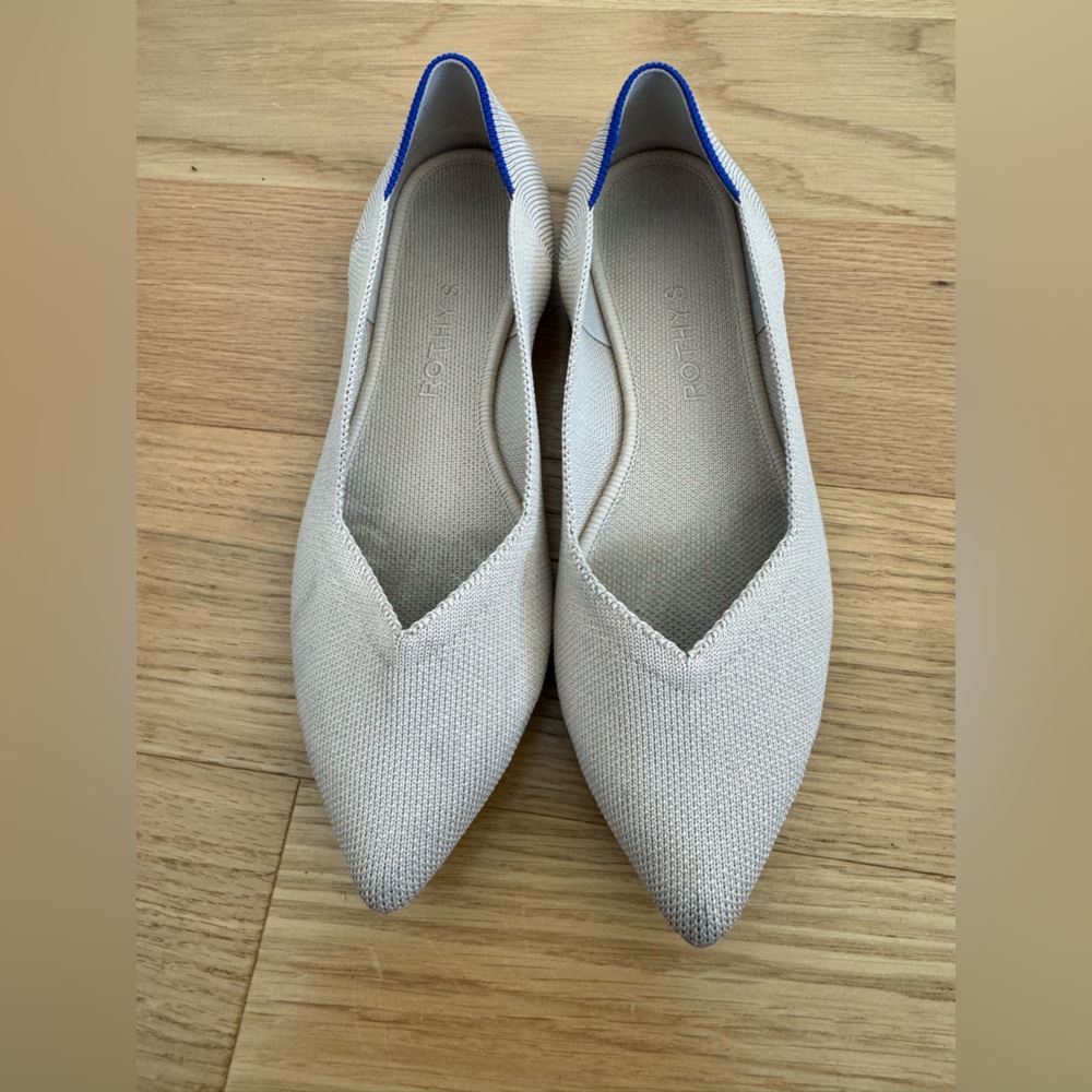Rothy’s Pointed Toe Flat - Ecru